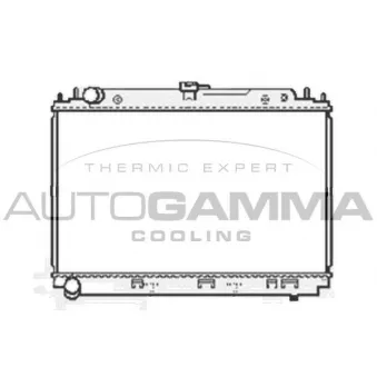 Radiateur, refroidissement du moteur AUTOGAMMA 104861