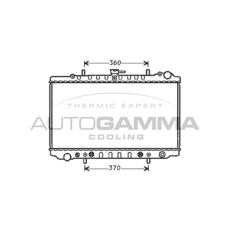 Radiateur, refroidissement du moteur AUTOGAMMA 104862