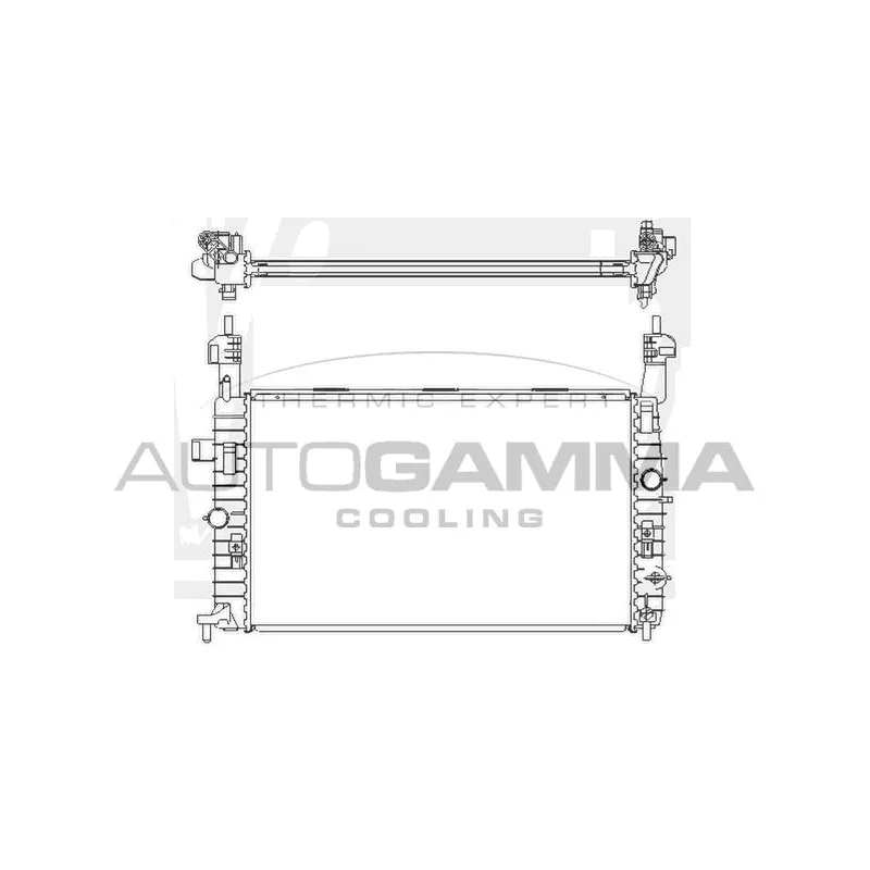 Radiateur, refroidissement du moteur AUTOGAMMA 104866