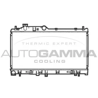 Radiateur, refroidissement du moteur AUTOGAMMA 104867