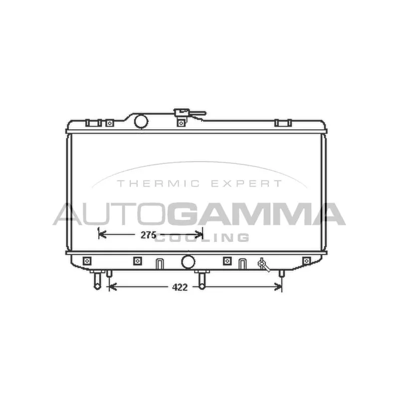 Radiateur, refroidissement du moteur AUTOGAMMA 104869