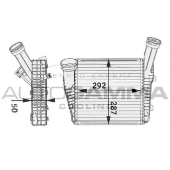 Intercooler, échangeur AUTOGAMMA 104892