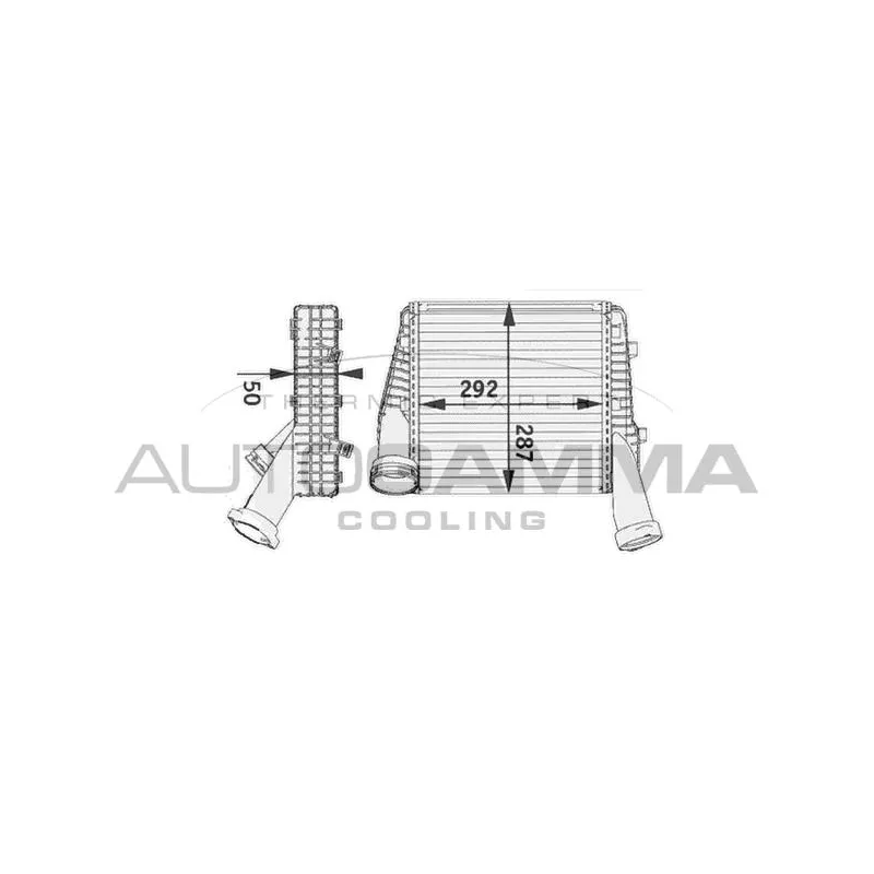 Intercooler, échangeur AUTOGAMMA 104893