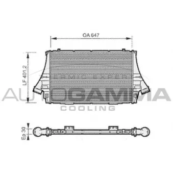 Intercooler, échangeur AUTOGAMMA 104894