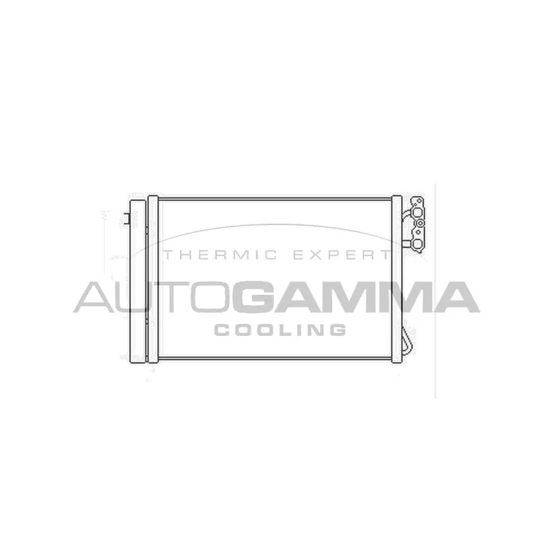 Condenseur, climatisation AUTOGAMMA 104895