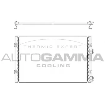 Condenseur, climatisation AUTOGAMMA 104896