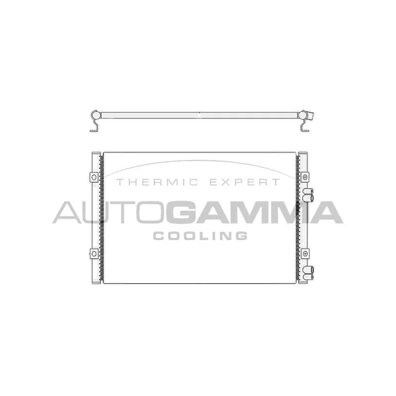 Condenseur, climatisation AUTOGAMMA 104896
