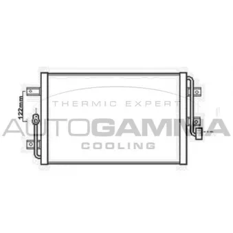 Condenseur, climatisation AUTOGAMMA 104897