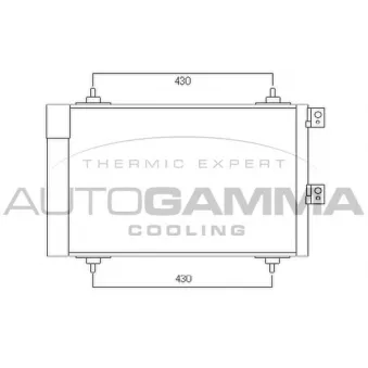 Condenseur, climatisation AUTOGAMMA 104899