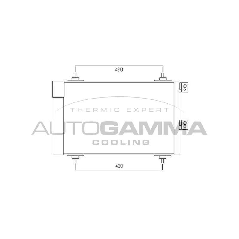 Condenseur, climatisation AUTOGAMMA 104899