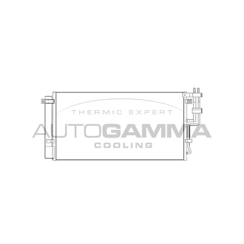 Condenseur, climatisation AUTOGAMMA 104908