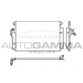 Condenseur, climatisation AUTOGAMMA 104912