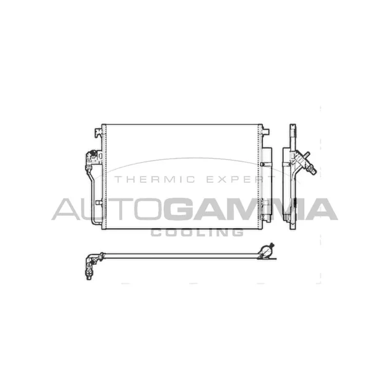 Condenseur, climatisation AUTOGAMMA 104912