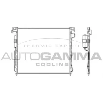 Condenseur, climatisation AUTOGAMMA 104914