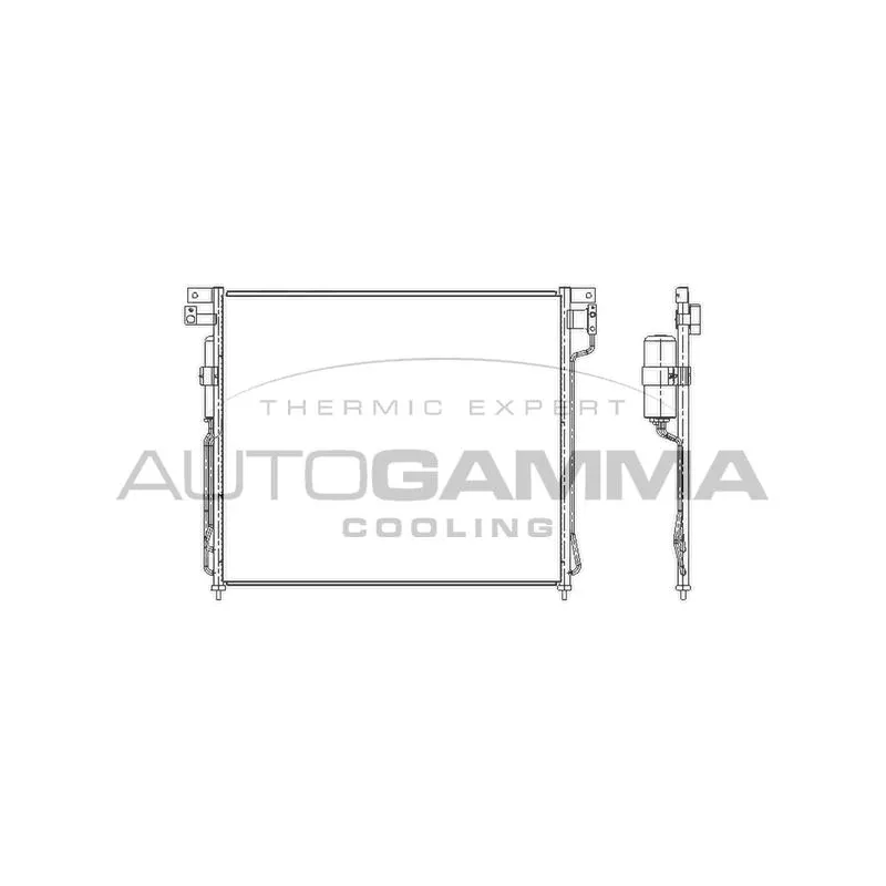 Condenseur, climatisation AUTOGAMMA 104914