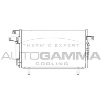 Condenseur, climatisation AUTOGAMMA 104915