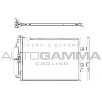 Condenseur, climatisation AUTOGAMMA 104916