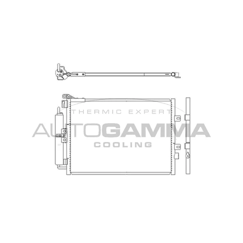 Condenseur, climatisation AUTOGAMMA 104916