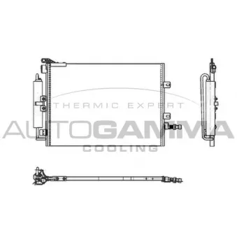 Condenseur, climatisation AUTOGAMMA 104917