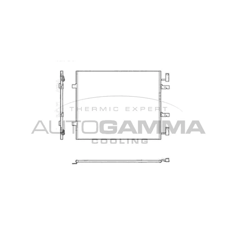 Condenseur, climatisation AUTOGAMMA 104918