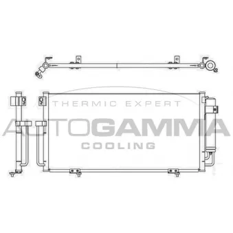 Condenseur, climatisation AUTOGAMMA 104919