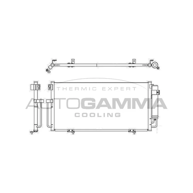 Condenseur, climatisation AUTOGAMMA 104919