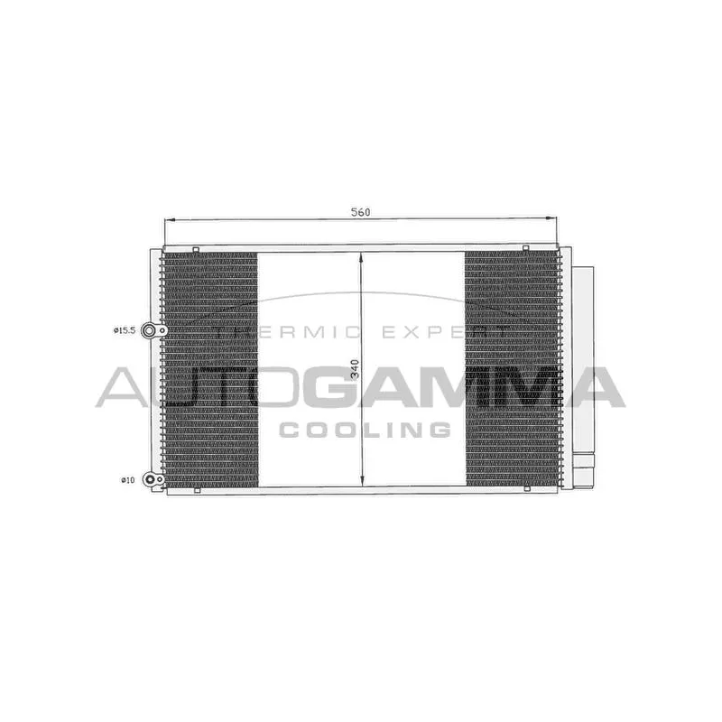Condenseur, climatisation AUTOGAMMA 104922