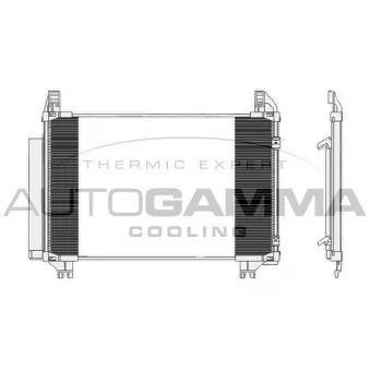 Condenseur, climatisation AUTOGAMMA 104924