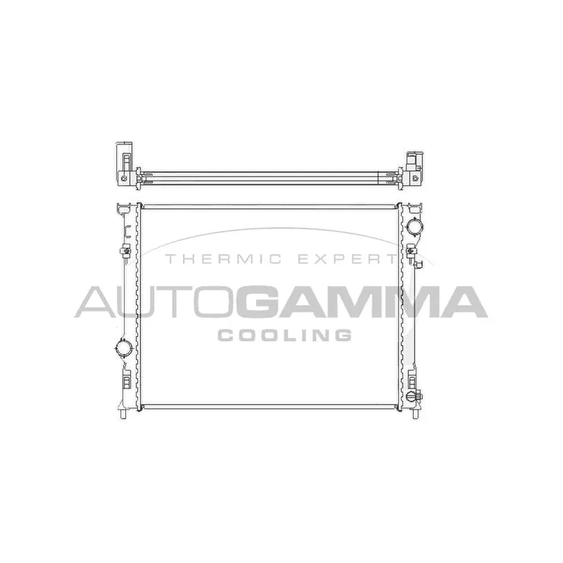 Radiateur, refroidissement du moteur AUTOGAMMA 104925