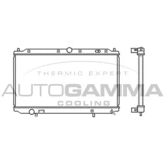 Radiateur, refroidissement du moteur AUTOGAMMA 104929