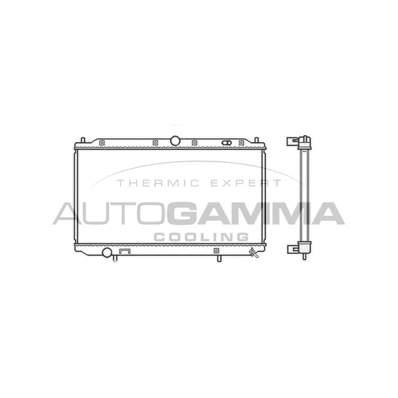 Radiateur, refroidissement du moteur AUTOGAMMA 104929