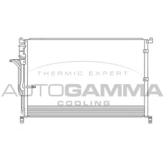 Condenseur, climatisation AUTOGAMMA 104945