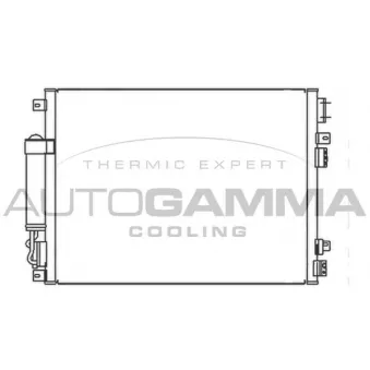 Condenseur, climatisation AUTOGAMMA 104947