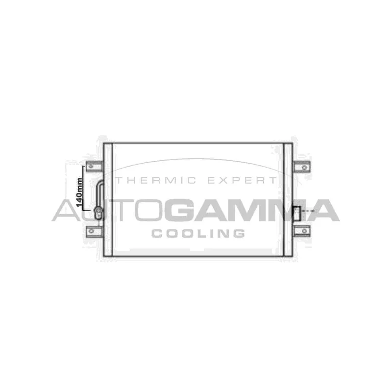 Condenseur, climatisation AUTOGAMMA 104948