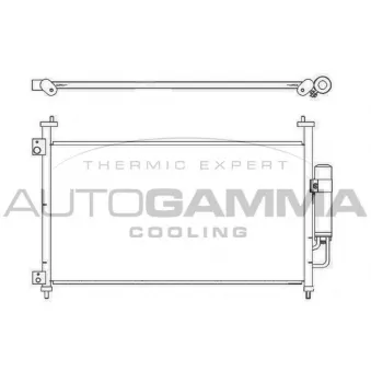 Condenseur, climatisation AUTOGAMMA 104950
