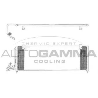 Condenseur, climatisation AUTOGAMMA 104990