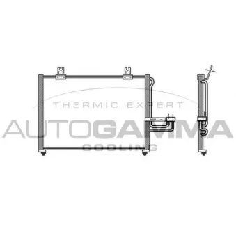 Condenseur, climatisation AUTOGAMMA 104995