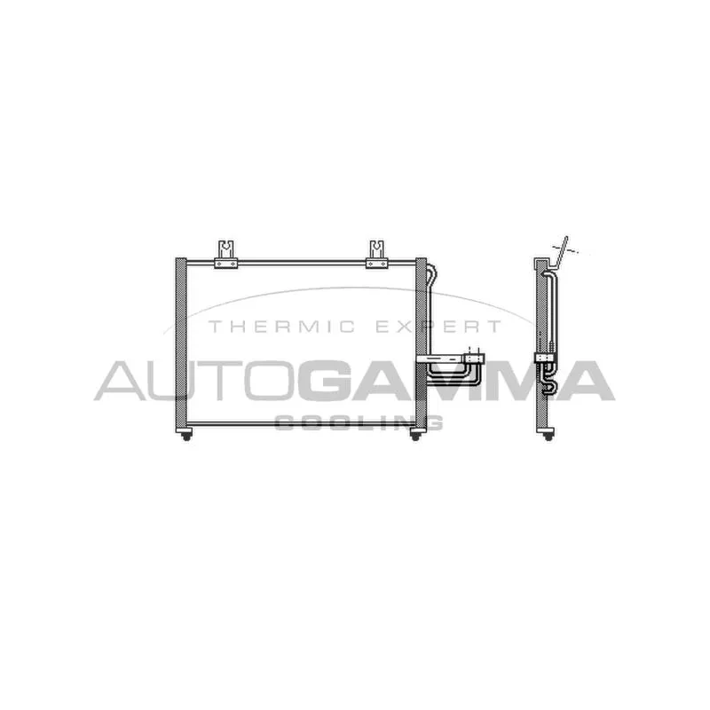 Condenseur, climatisation AUTOGAMMA 104995