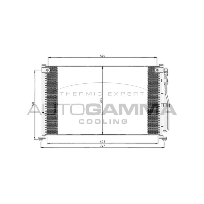 Condenseur, climatisation AUTOGAMMA 104997