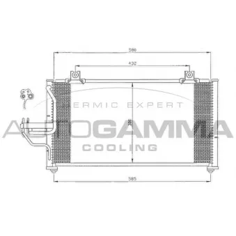 Condenseur, climatisation AUTOGAMMA 105001
