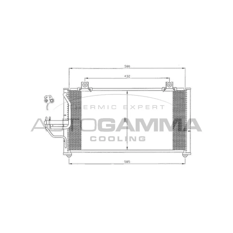 Condenseur, climatisation AUTOGAMMA 105001