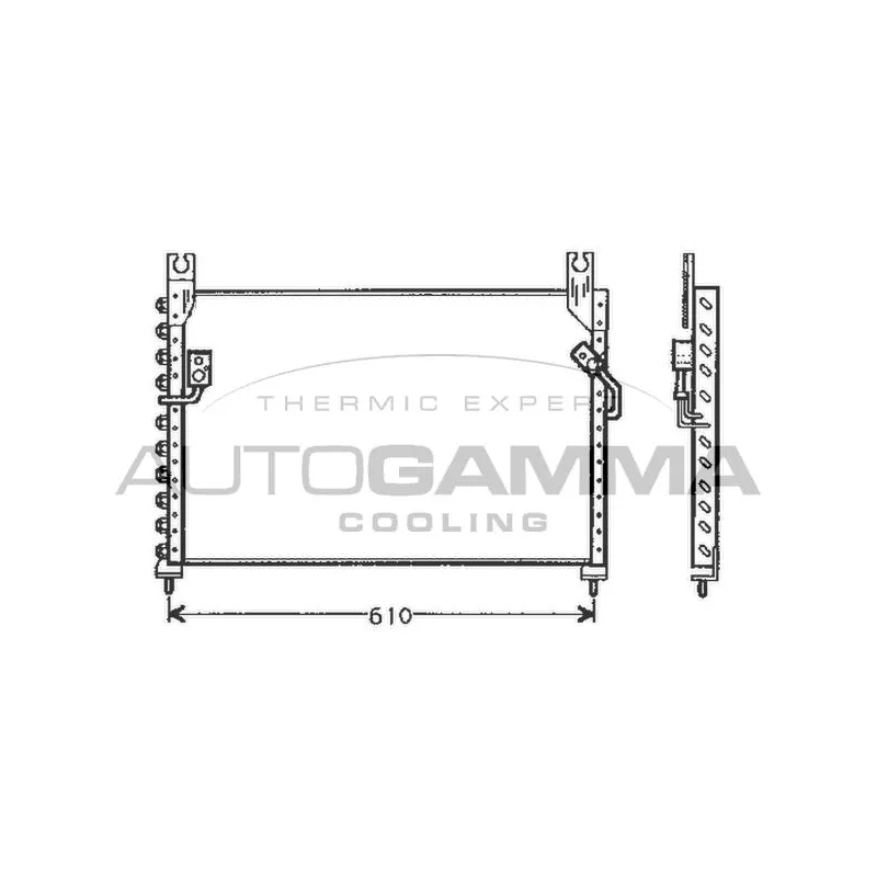 Condenseur, climatisation AUTOGAMMA 105007