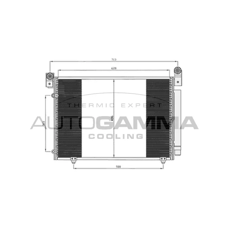 Condenseur, climatisation AUTOGAMMA 105008