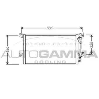 Condenseur, climatisation AUTOGAMMA 105011