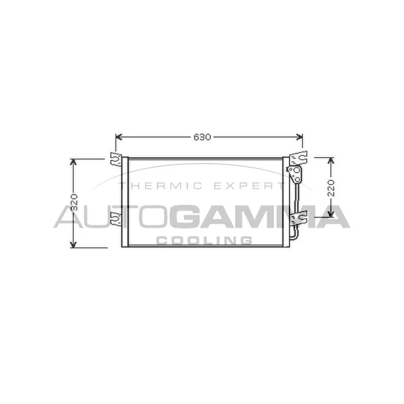 Condenseur, climatisation AUTOGAMMA 105011