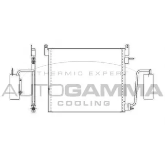 Condenseur, climatisation AUTOGAMMA 105020