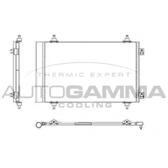 Condenseur, climatisation AUTOGAMMA 105022