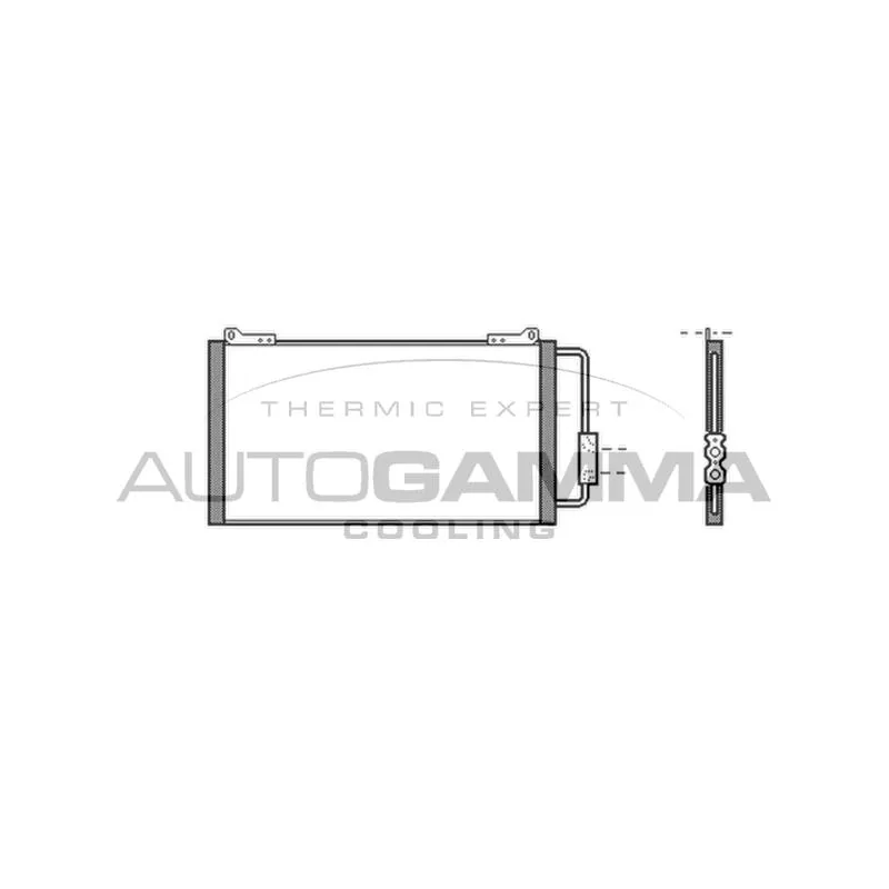 Condenseur, climatisation AUTOGAMMA 105024