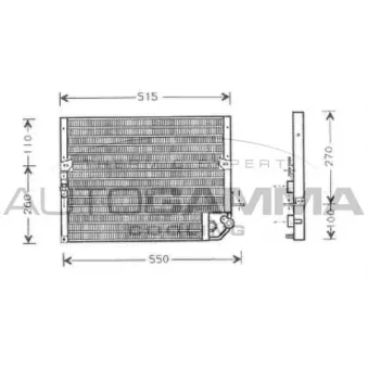 Condenseur, climatisation AUTOGAMMA 105032