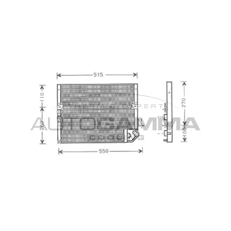 Condenseur, climatisation AUTOGAMMA 105032